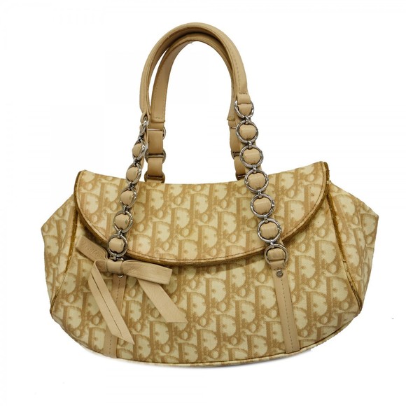 Dior Romantic Handbag Beige Christian - Picture 1 of 10